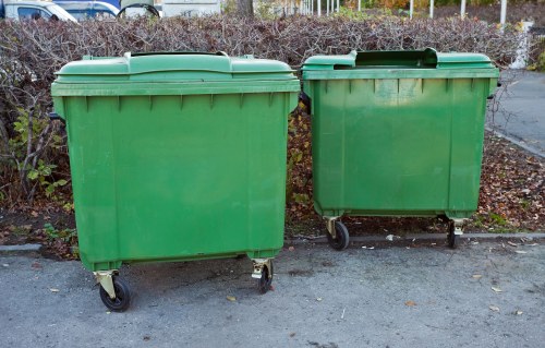 Skip hire service in Canary Wharf construction site