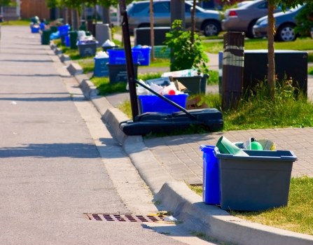 Environmental benefits of regulated skip permits in Canary Wharf