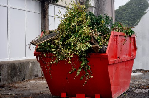 Advanced recycling machinery processing demolition waste