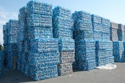 Recycling process for construction materials in Canary Wharf